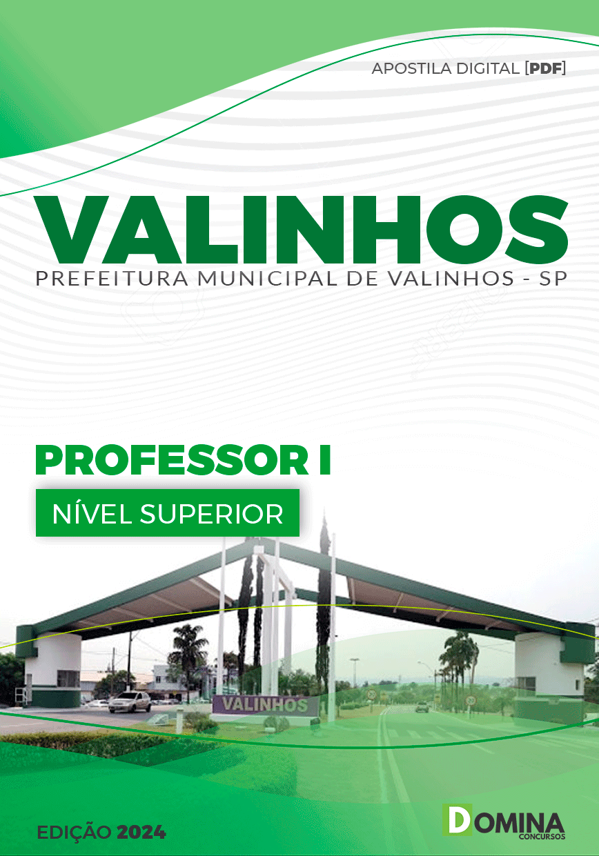 Apostila Pref Valinhos SP 2024 Professor