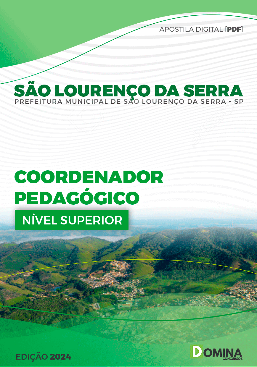 Pref São Lourenço da Serra SP 2024 Coordenador Pedagógico