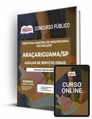 Apostila Prefeitura de Araçariguama - SP 2023 - Auxiliar de Serviços Gerais