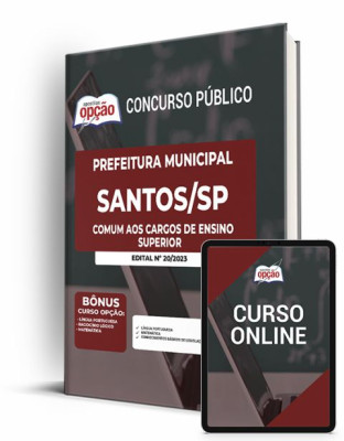 Apostila Prefeitura de Santos - SP 2023 - Comum aos Cargos de Ensino Superior