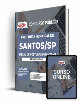 Apostila Prefeitura de Santos - SP 2023 - Fiscal de Posturas Municipais
