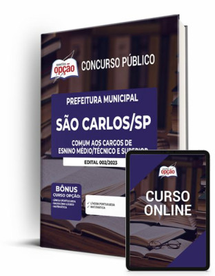 Apostila Prefeitura de São Carlos - SP 2023 - Comum aos Cargos de Ensino Médio/Técnico e Superior