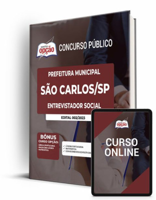 Apostila Prefeitura de São Carlos - SP 2023 - Entrevistador Social