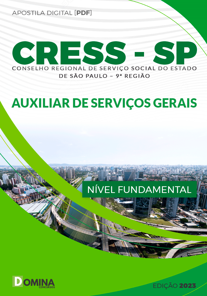 Apostila CRESS SP 2024 Auxiliar Serviços Gerais