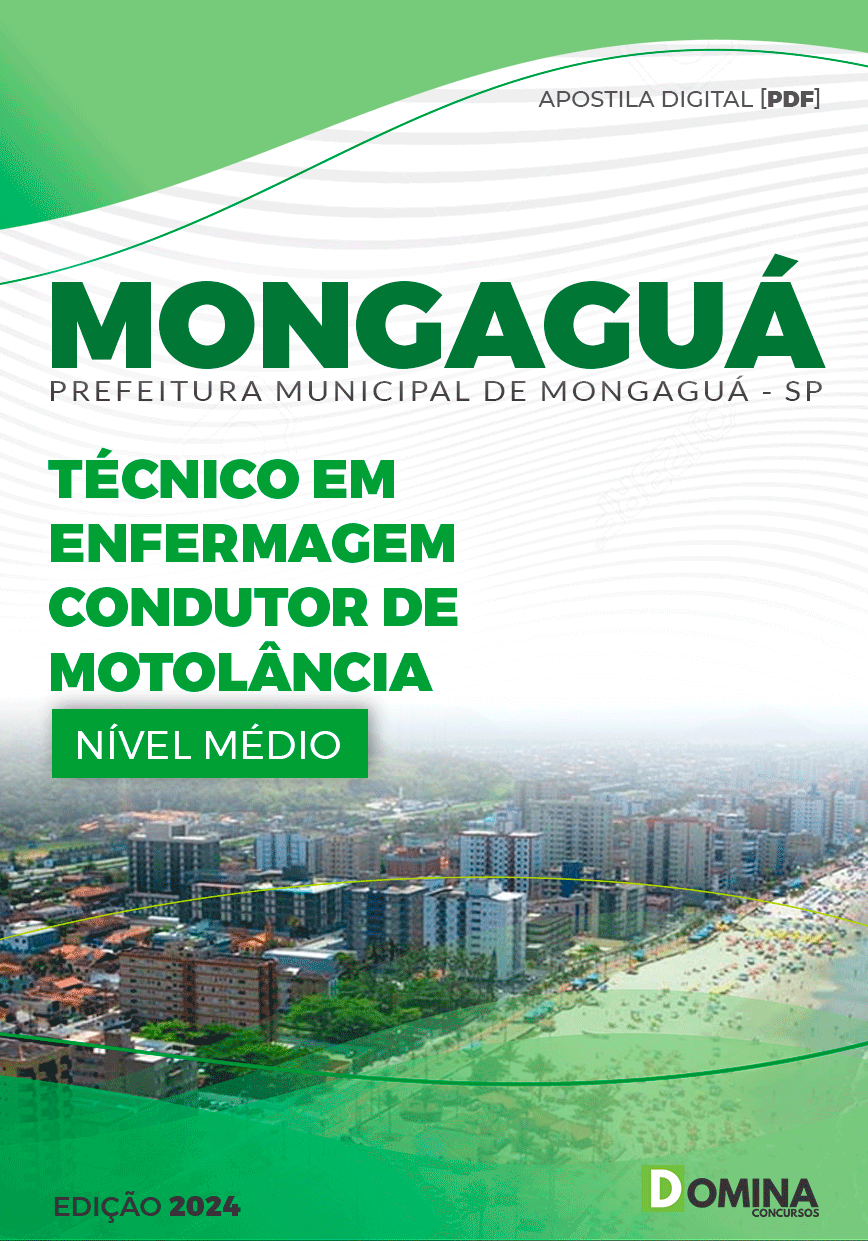 Mongaguá SP 2024 Técnico em Enfermagem Condutor Motolância