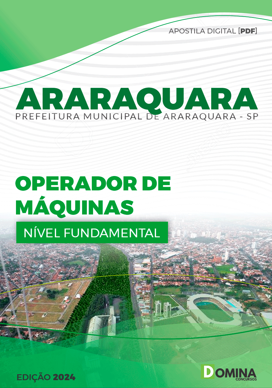Apostila Pref Araraquara SP 2024 Operador de Máquinas