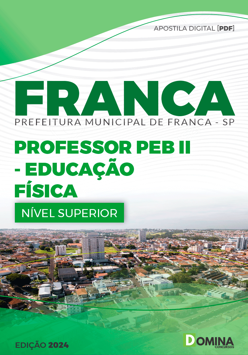Apostila Pref Franca SP 2024 Professor PEB II Educação Física