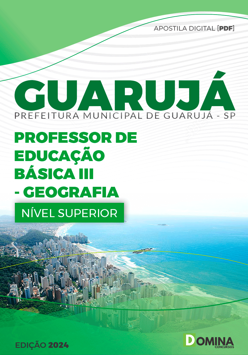 Apostila Pref Guarujá SP 2024 Professor III Geografia