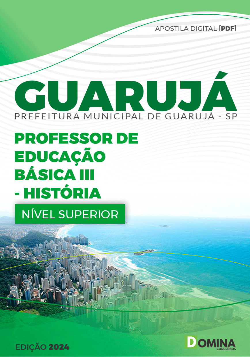 Apostila Pref Guarujá SP 2024 Professor III História