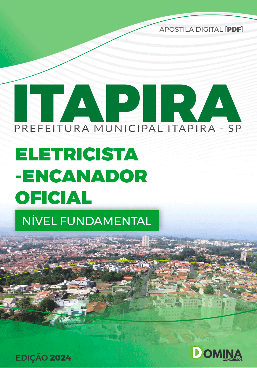 Apostila Pref Itapira SP 2024 Eletricista Encanador Oficial