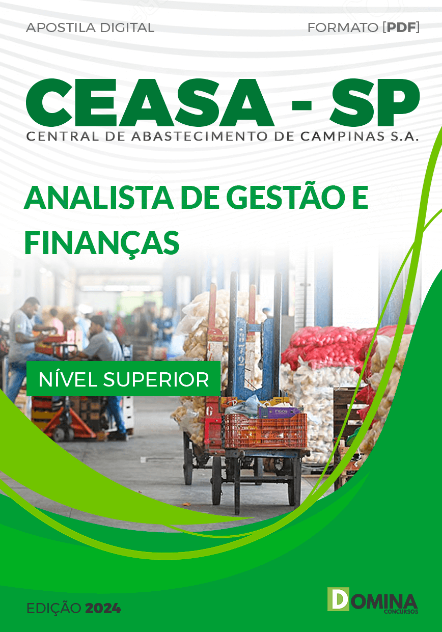Apostila CEASA Campinas SP 2024 Analista de Gestão e Finanças