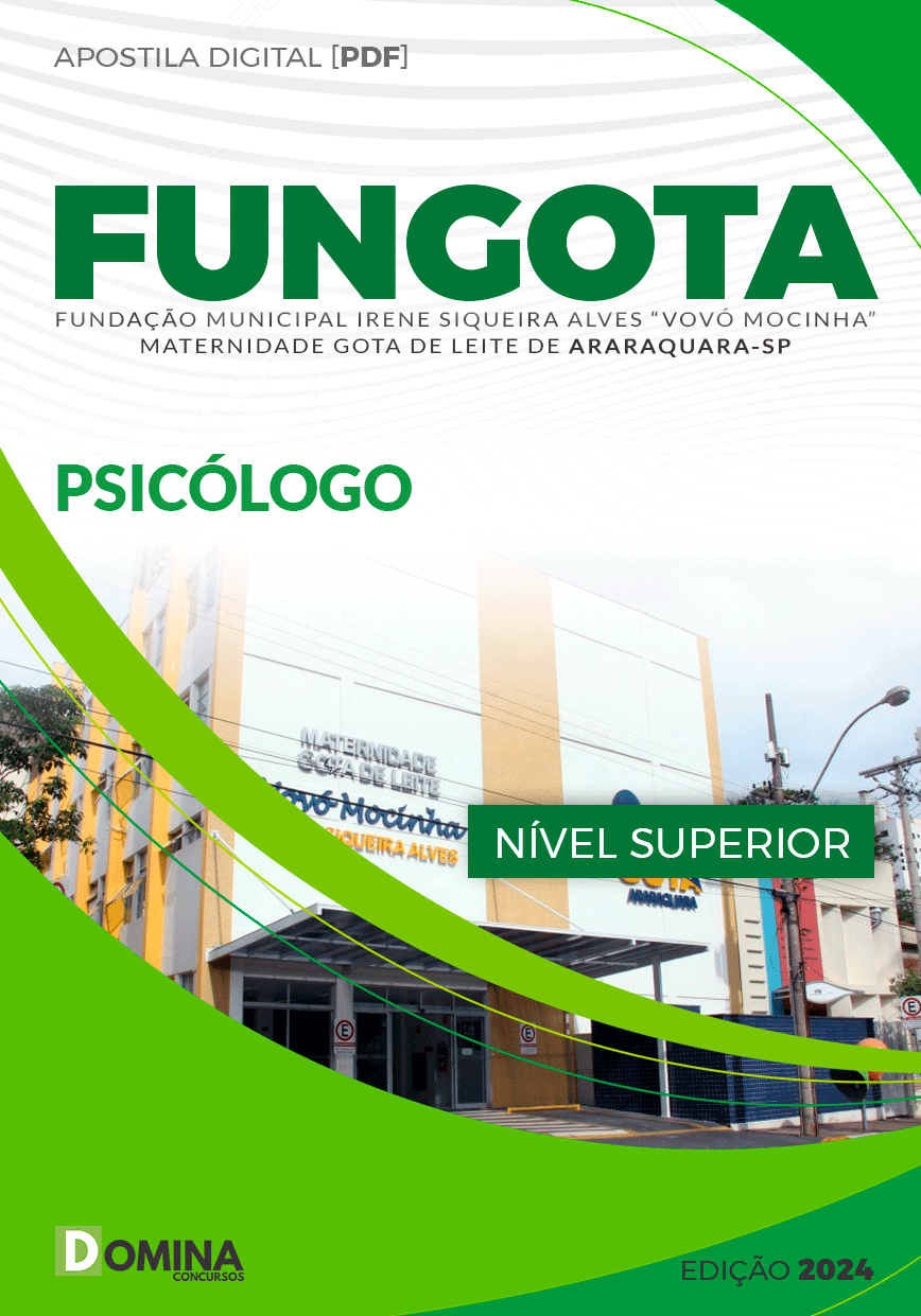Apostila FUNGOTA Araraquara SP 2024 Psicólogo
