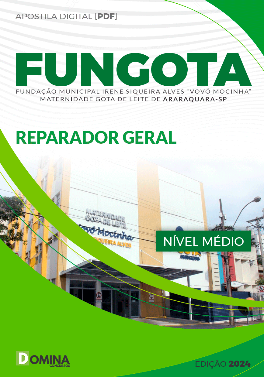 Apostila FUNGOTA Araraquara SP 2024 Reparador Geral