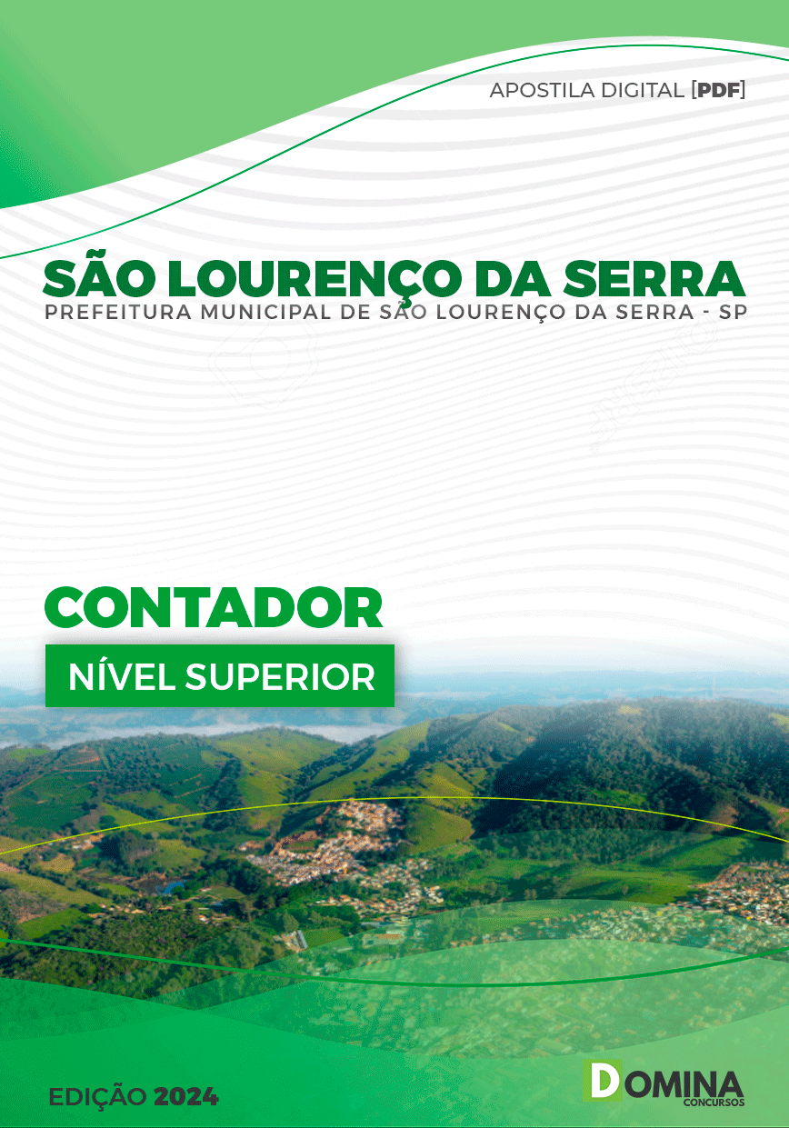 Apostila Pref São Lourenço da Serra SP 2024 Contador