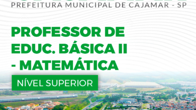 Apostila Cajamar SP 2024 Professor De Matemática