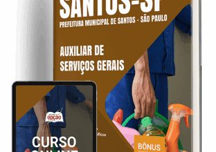 Apostila Prefeitura de Santos – SP 2025: Preparação para Auxiliar de Serviços Gerais