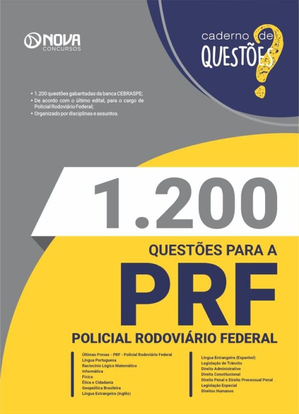 Livro com 1.200 Questões Gabaritadas para a PRF - Prepare-se de Forma Eficaz para o Concurso de Policial Rodoviário Federal - Imagem 2