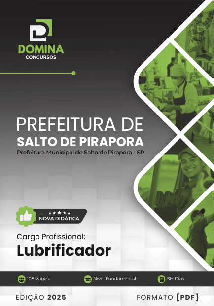 Apostila Lubrificador Salto de Pirapora SP 2025