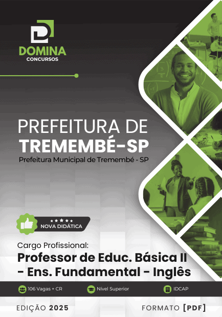 Apostila do Professor de Inglês para 2025 - Tremembé, SP: Conteúdos e Metodologias