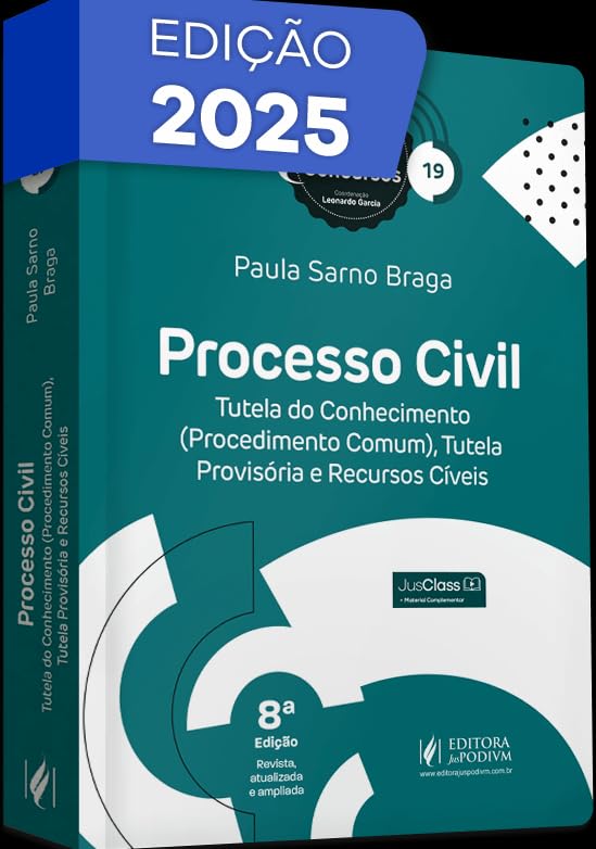 Sinopses para Concursos Vol. 19 - Processo Civil: Guia Completo de Tutela do Conhecimento — 8ª Edição 2025 pela Juspodivm