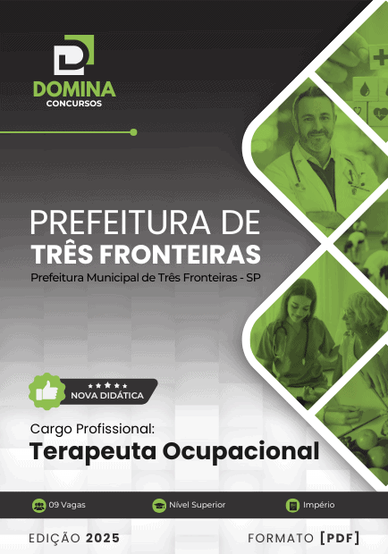 Apostila Terapeuta Ocupacional Três Fronteiras SP 2025