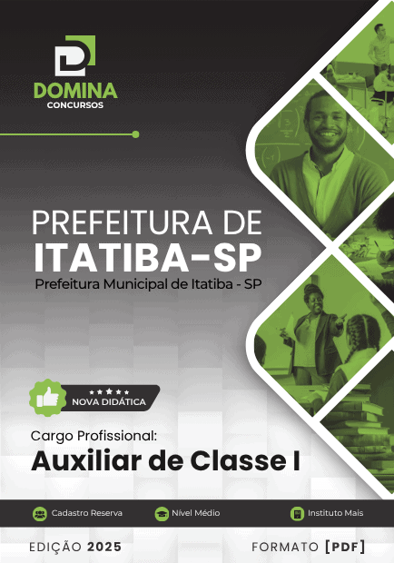 Apostila Auxiliar de Classe I Itatiba SP 2025