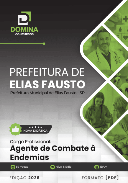 Apostila Agente de Combate à Endemias Elias Fausto SP 2026