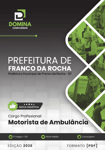 Apostila Motorista de Ambulância Franco da Rocha SP 2026