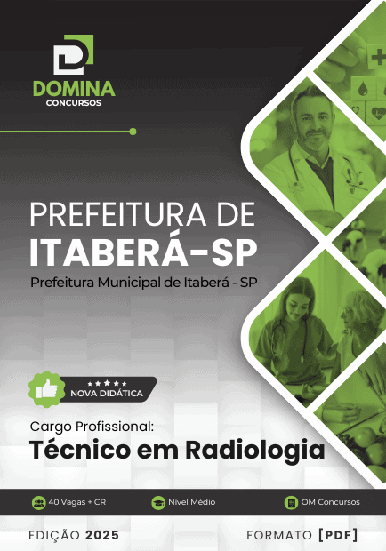 Apostila Técnico em Radiologia Itaberá SP 2025