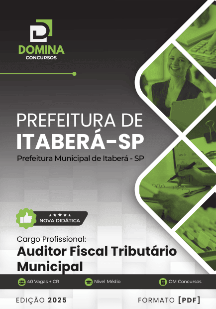 Apostila Auditor Fiscal Tributário Itaberá SP 2025