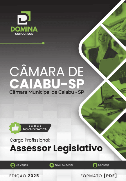 Apostila Assessor Legislativo Câmara Caiabu SP 2025