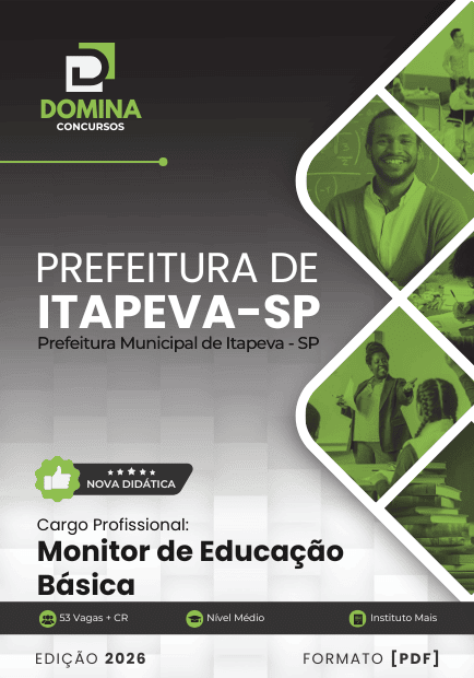 Apostila Monitor de Educação Básica Itapeva SP 2026