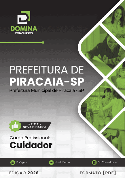 Apostila Cuidador Piracaia SP 2026