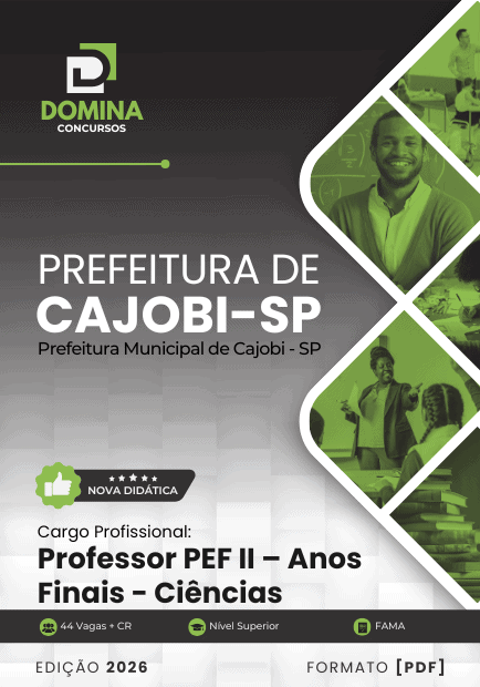 Apostila Professor de Ciências Cajobi SP 2026