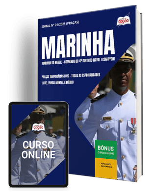 Apostila Marinha do Brasil 2025: Praças Temporárias RM2 - Especialidades Nível Fundamental e Médio