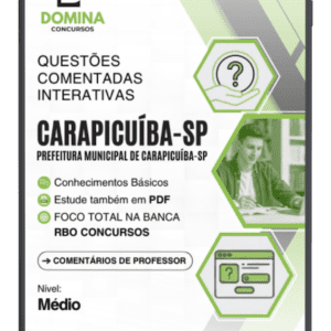 500 Questões Comentadas para Nível Médio – Carapicuíba SP 2026 | RBO Concursos