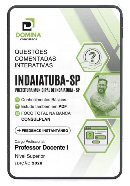 650 Questões Comentadas Indaiatuba SP 2026 Nível Superior Instituto Consulplan