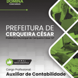 Apostila Completa para Auxiliar de Contabilidade em Cerqueira César – SP 2026