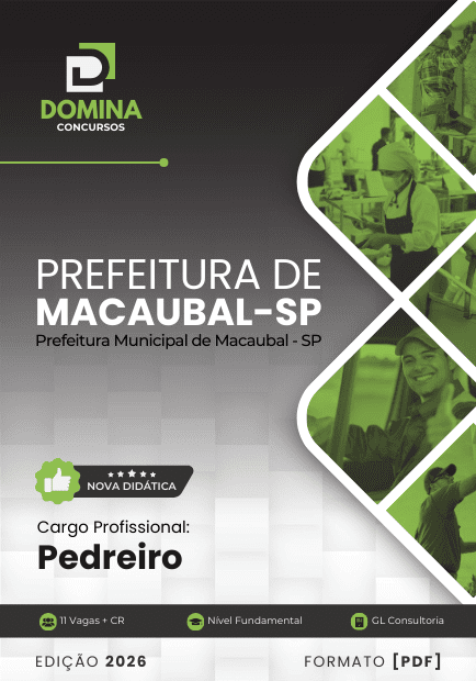 Apostila Pedreiro Macaubal SP 2026