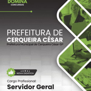 Apostila Servidor Geral 2026 – Cerqueira César SP: Conteúdo Completo e Atualizado