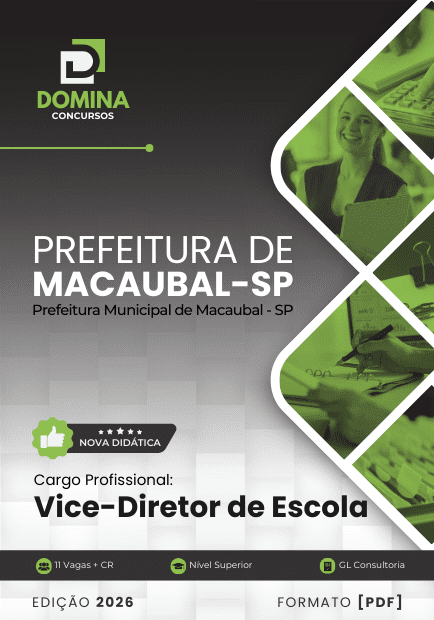 Apostila Vice Diretor de Escola Macaubal SP 2026