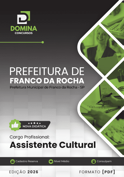 Apostila Assistente Cultural Franco da Rocha SP 2026