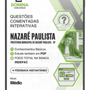 500 Questões Comentadas para Nível Médio – Nazaré Paulista SP 2026 INDEPAC
