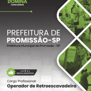 Apostila Completa para Operador de Retroescavadeira – Promissão SP 2026 Apostila Completa para Operador de Retroescavadeira – Promissão SP 2026