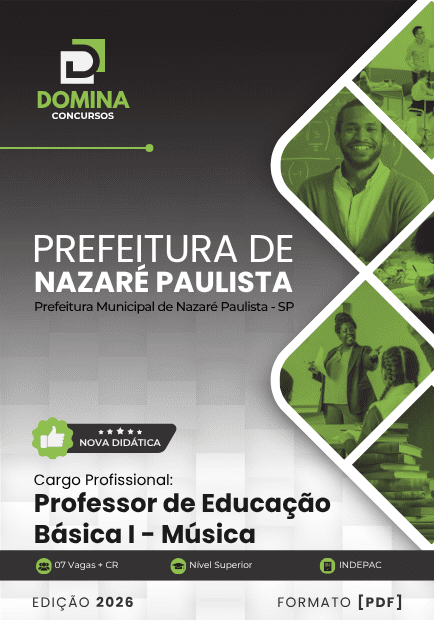 Apostila Professor de Música Nazaré Paulista SP 2026