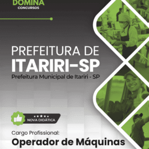 Apostila Profissional para Operador de Máquinas – Itariri SP 2026: Guia Completo