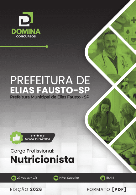 Apostila Nutricionista Elias Fausto SP 2026