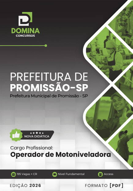Apostila Operador de Motoniveladora Promissão SP 2026