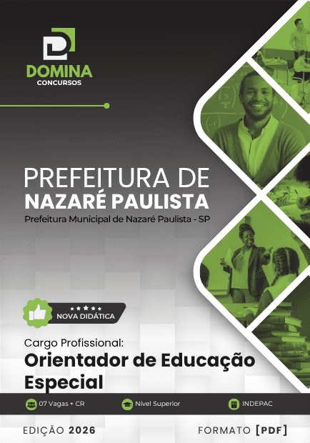 Apostila Orientador de Educação Especial Nazaré Paulista SP 2026