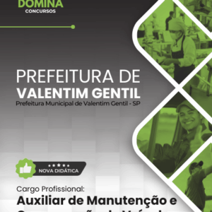 Apostila Completa para Auxiliar de Manutenção de Veículos – Valentim Gentil, SP 2026 Apostila Completa para Auxiliar de Manutenção de Veículos – Valentim Gentil, SP 2026